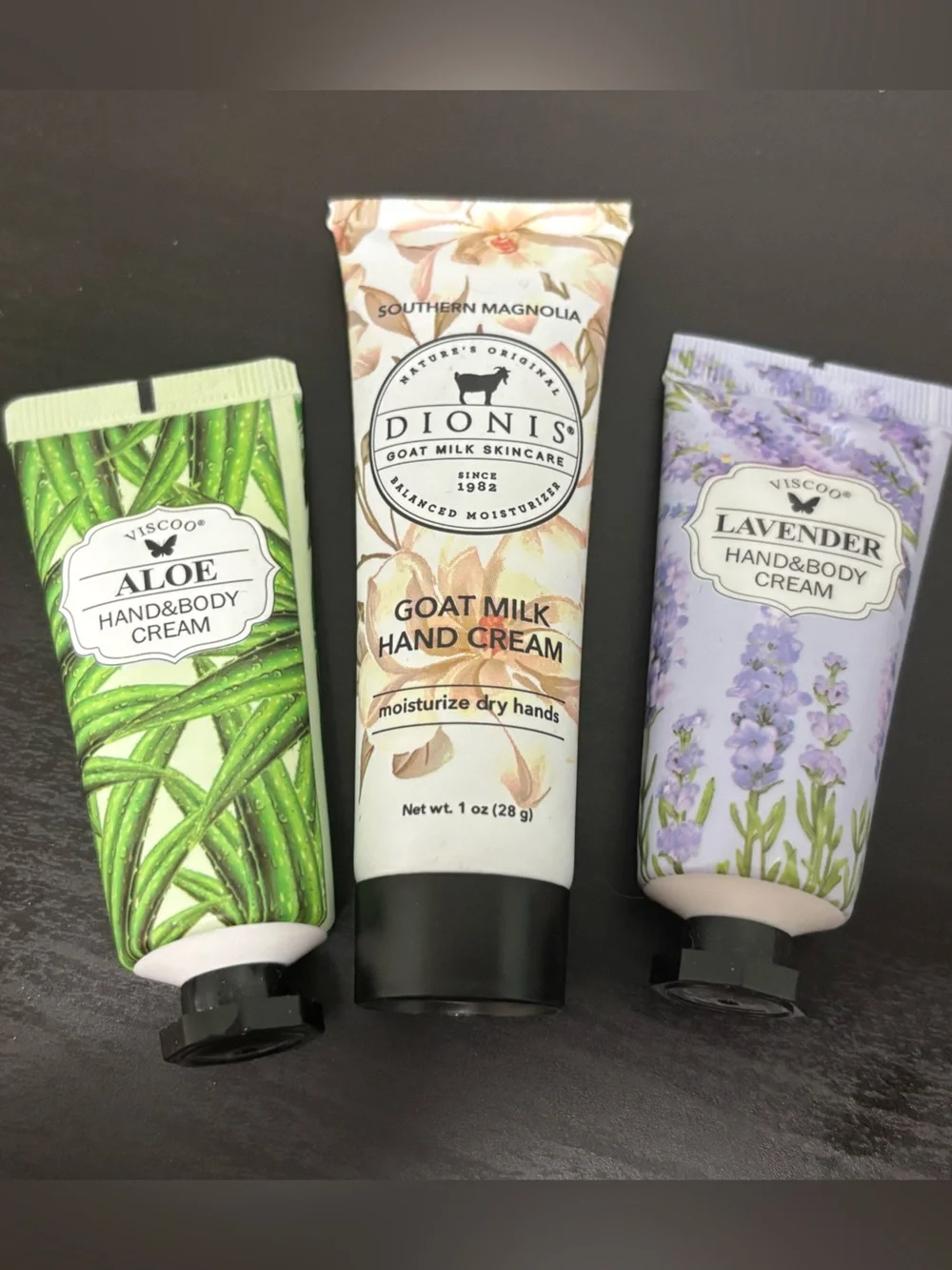 3 pack hand & body cream - aloe, goat milk & lavender